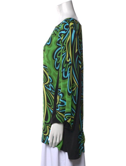 Bob Mackie Printed Bateau Neckline Tunic