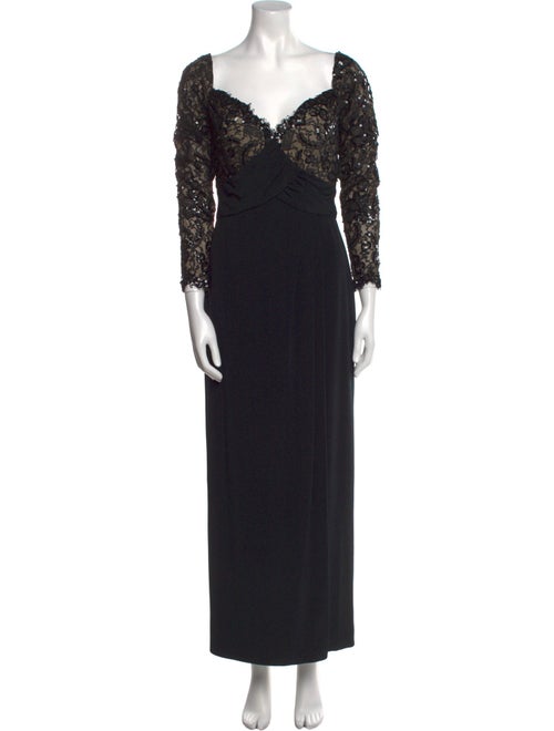 Bob Mackie V-Neck Long Dress