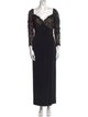 Bob Mackie V-Neck Long Dress