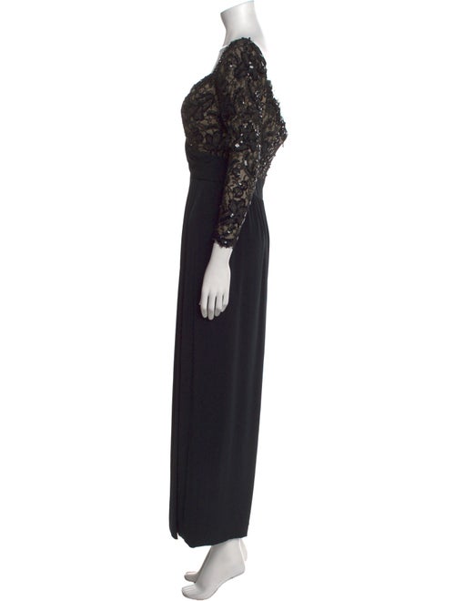 Bob Mackie V-Neck Long Dress