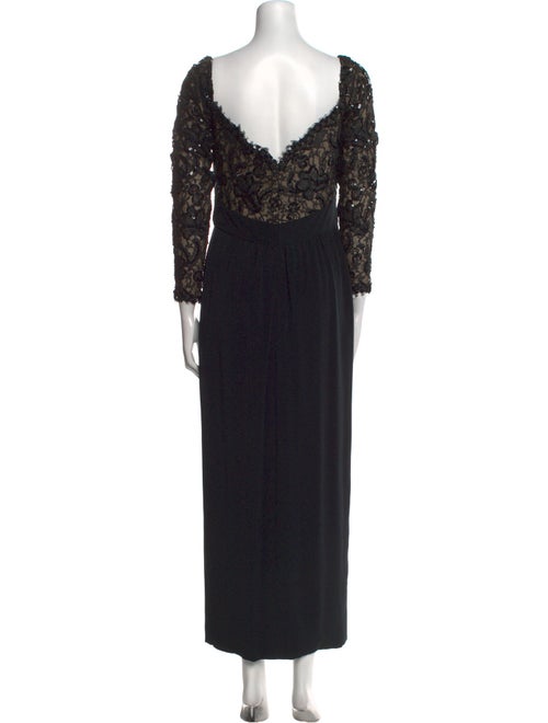 Bob Mackie V-Neck Long Dress