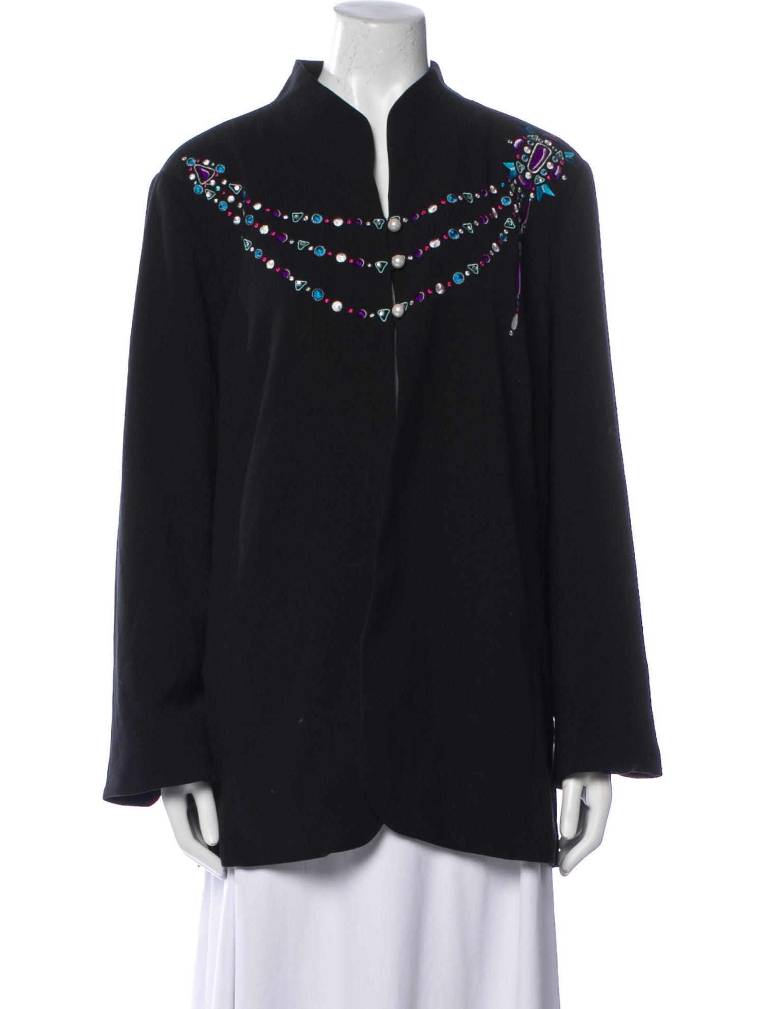 Bob Mackie Wearable Art Striped Evening Jacket w/ Tags