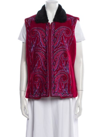 Bob Mackie Printed Vest