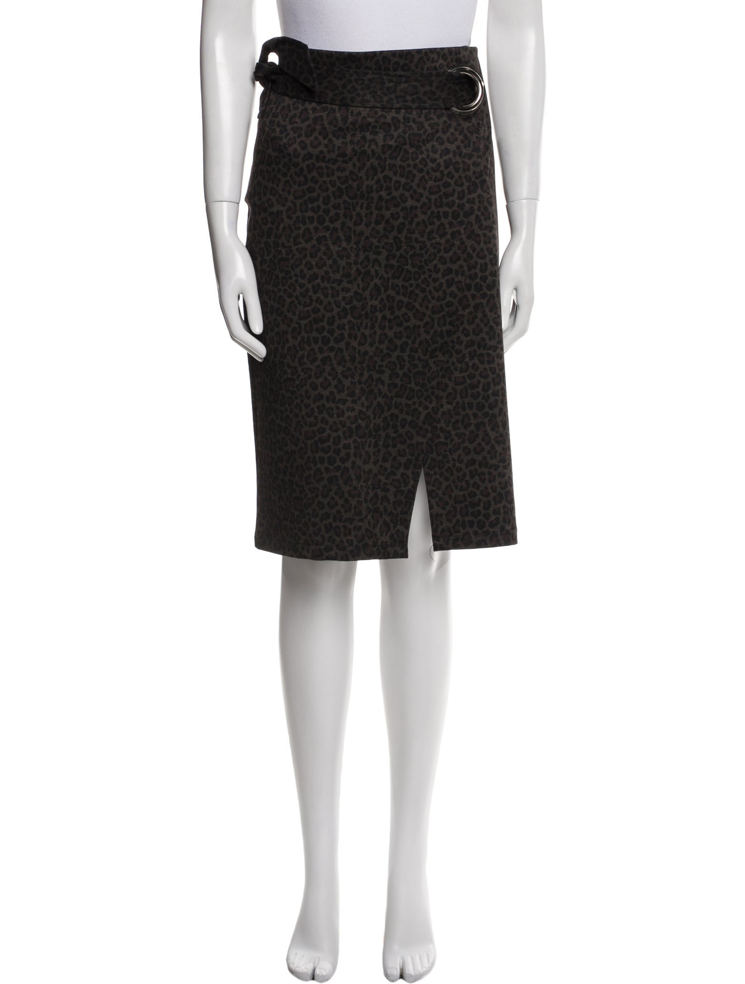 Bob Mackie Bow Accents Knee-Length Skirt