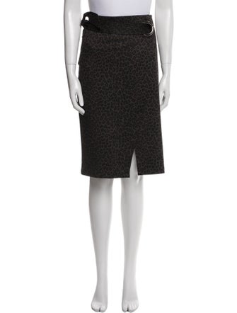 Bob Mackie Bow Accents Knee-Length Skirt