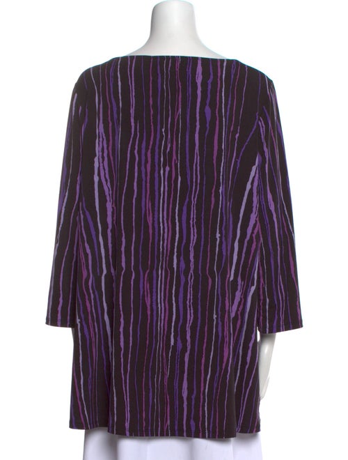 Bob Mackie Striped V-Neck Tunic