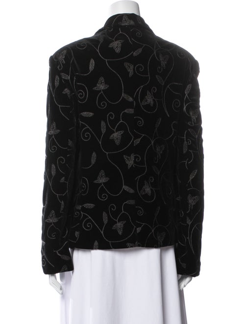 Bob Mackie Late 1980's - Early 1990's Floral Print Evening Jacket