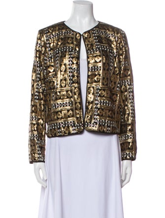 Bob Mackie Printed Evening Jacket