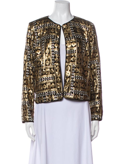 Bob Mackie Printed Evening Jacket