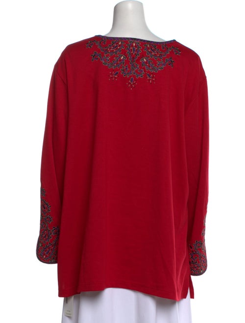 Bob Mackie V-Neck Long Sleeve Tunic
