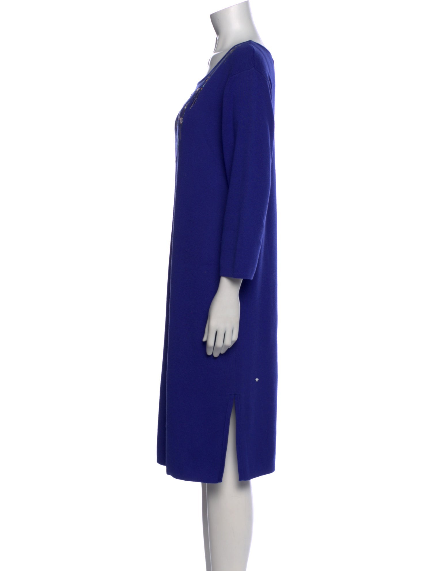 Bob Mackie Scoop Neck Knee-Length Dress