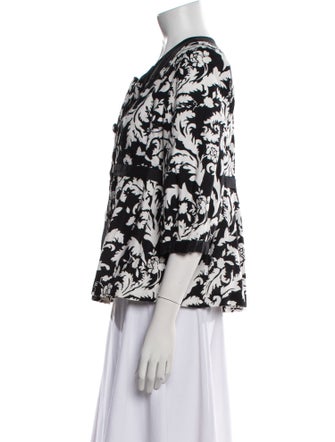 Bob Mackie Linen Printed Evening Jacket