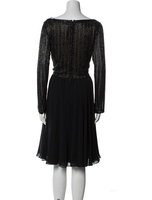 Bob Mackie V-Neck Knee-Length Dress