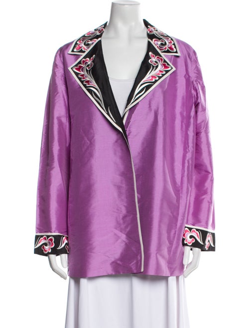 Bob Mackie Silk Printed Evening Jacket