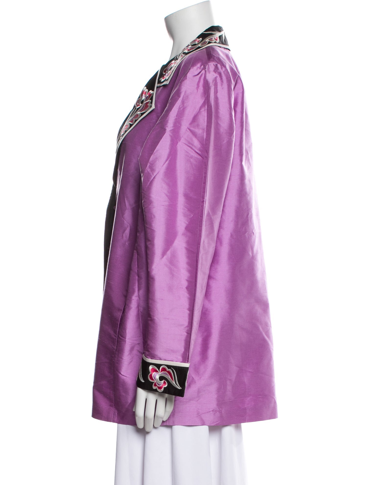 Bob Mackie Silk Printed Evening Jacket