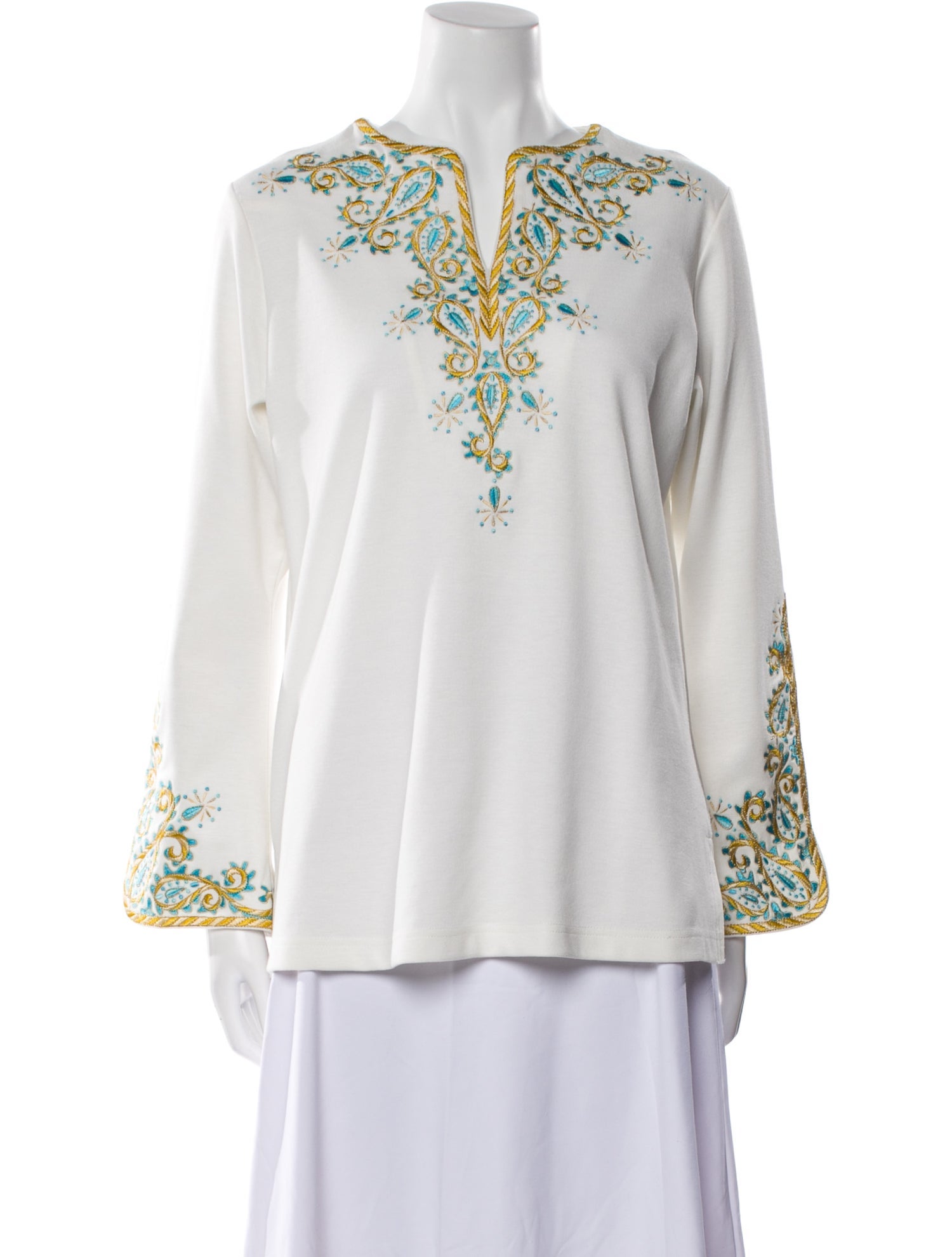 Bob Mackie Printed V-Neck Tunic