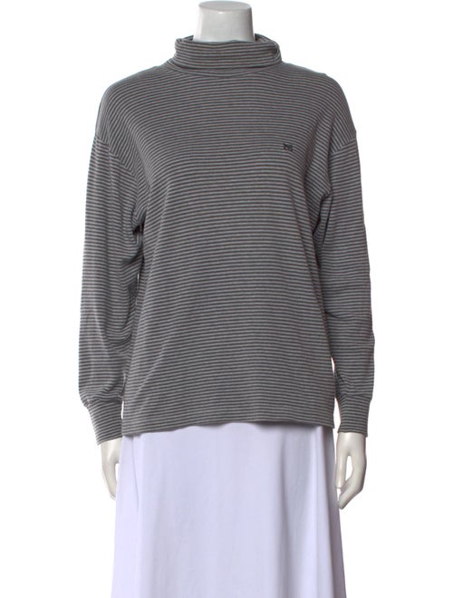 Bob Mackie Striped Turtleneck Sweatshirt