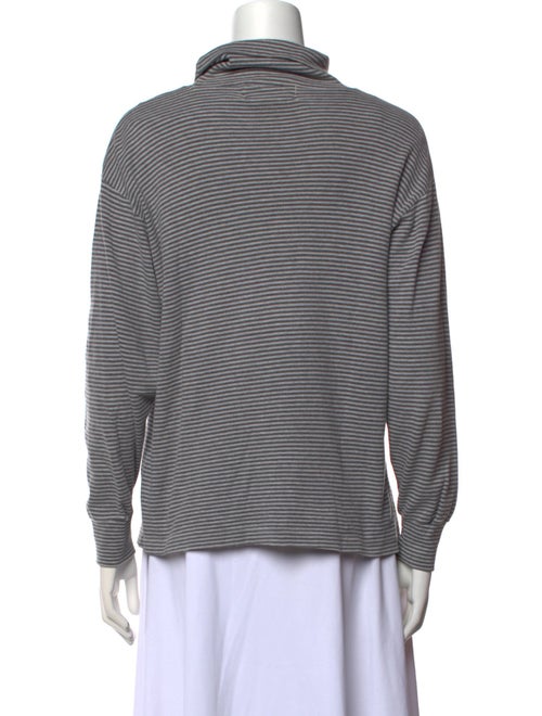 Bob Mackie Striped Turtleneck Sweatshirt
