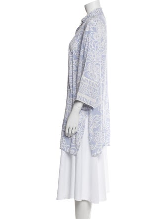 Bob Mackie Silk Printed Tunic