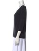 Bob Mackie Scoop Neck Three-Quarter Sleeve Top