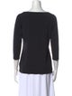 Bob Mackie Scoop Neck Three-Quarter Sleeve Top