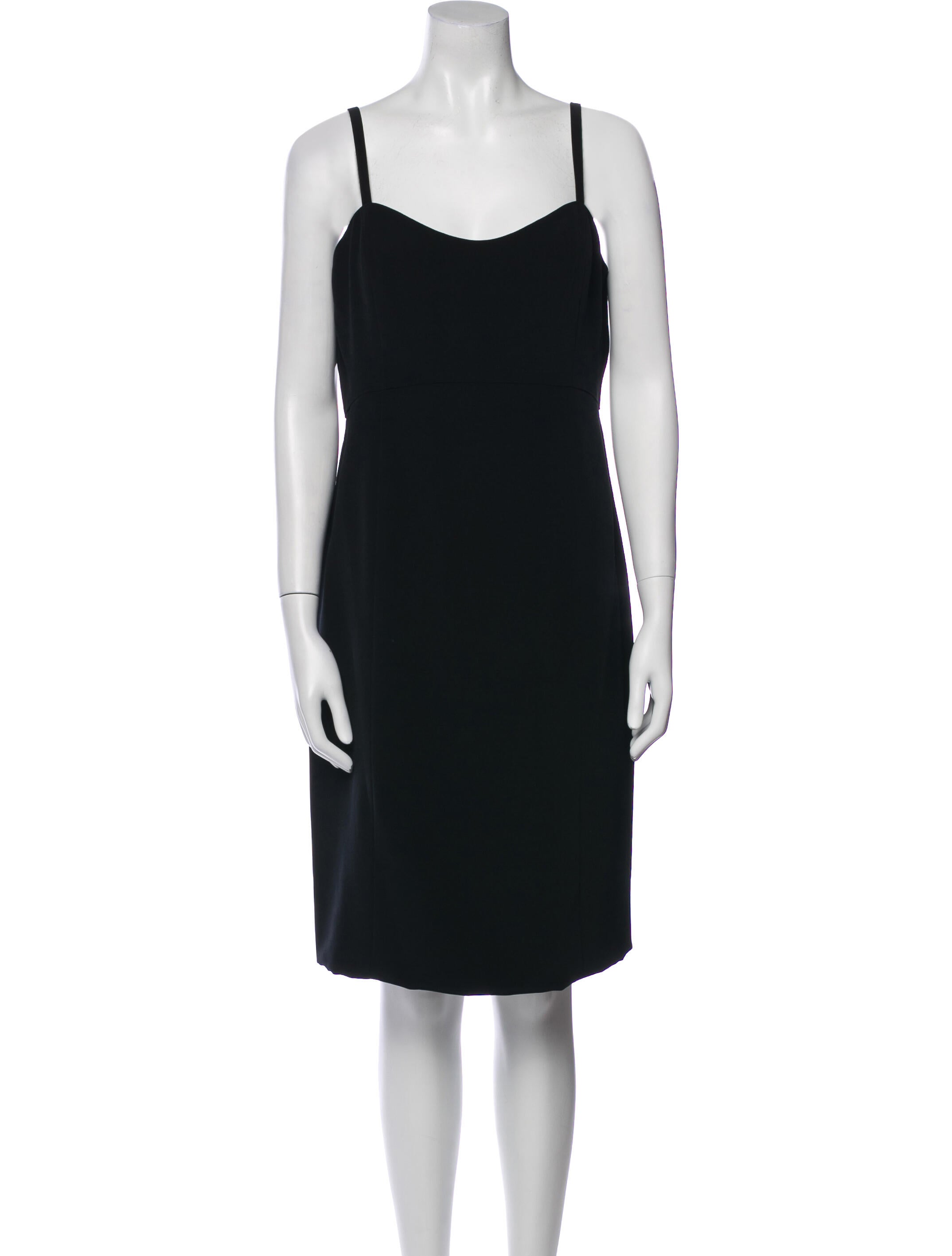Bob Mackie Square Neckline Knee-Length Dress