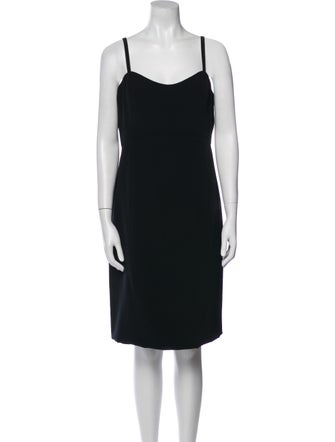 Bob Mackie Square Neckline Knee-Length Dress