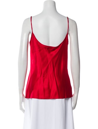 Bob Mackie Square Neckline Sleeveless Top