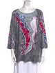 Bob Mackie Printed Scoop Neck Tunic