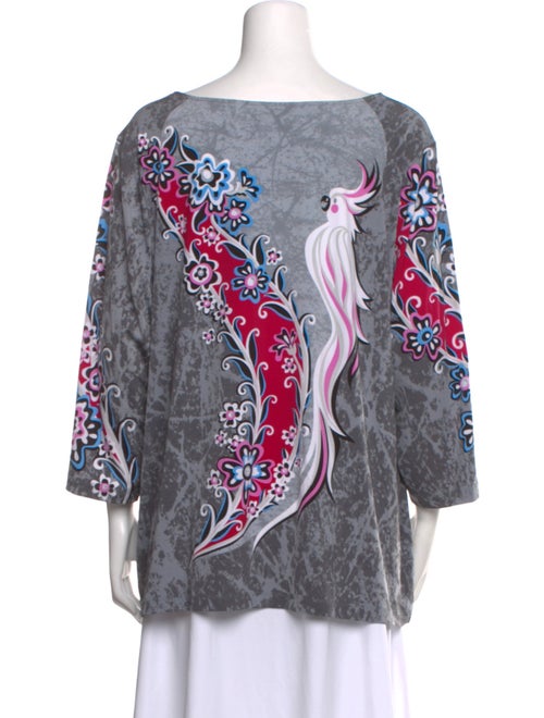 Bob Mackie Printed Scoop Neck Tunic