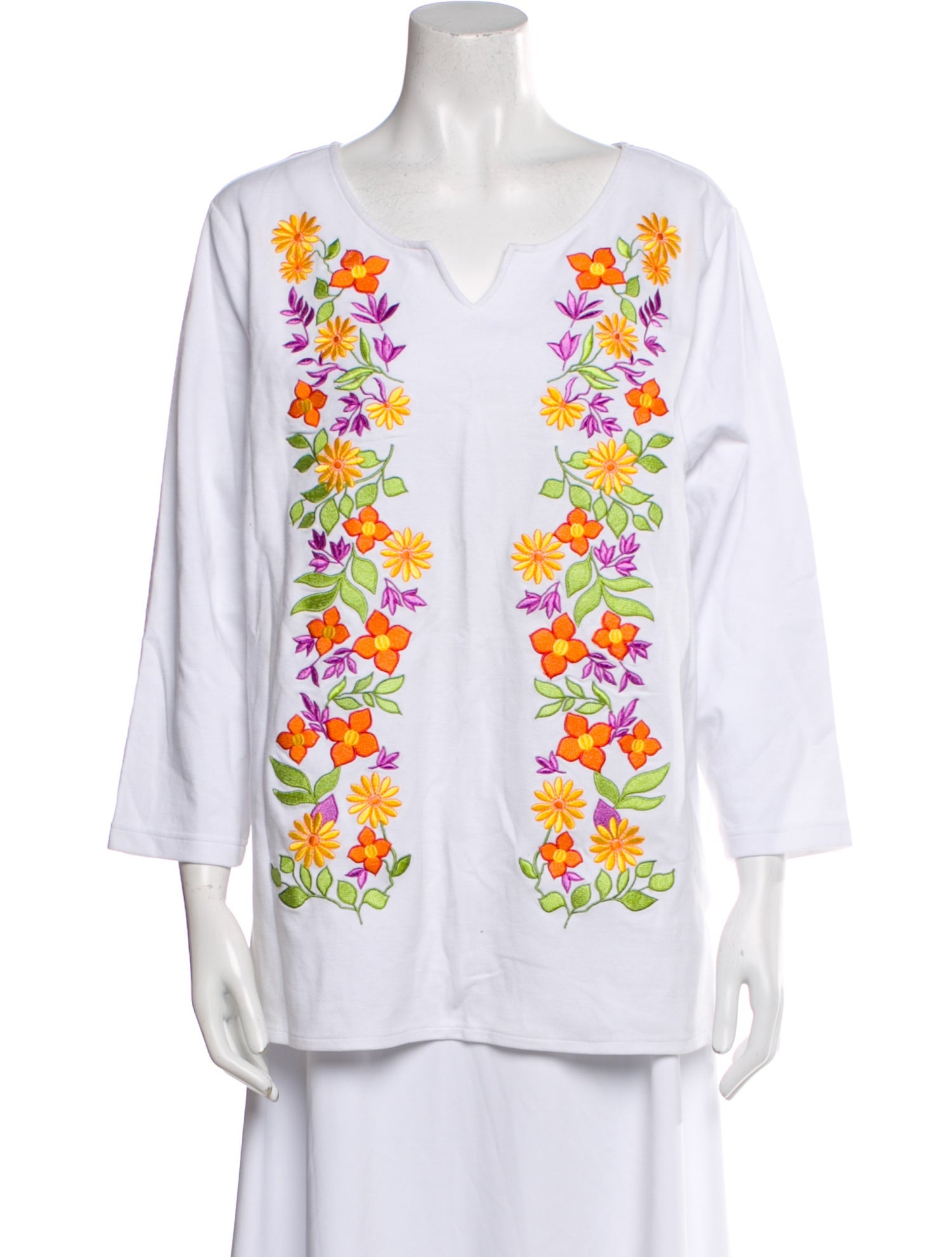 Bob Mackie Printed V-Neck Tunic