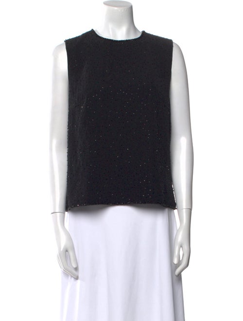 Bob Mackie Crew Neck Sleeveless Top