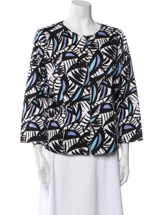 Bob Mackie Printed Evening Jacket