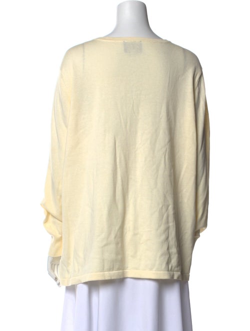 Bob Mackie Printed Scoop Neck Sweater