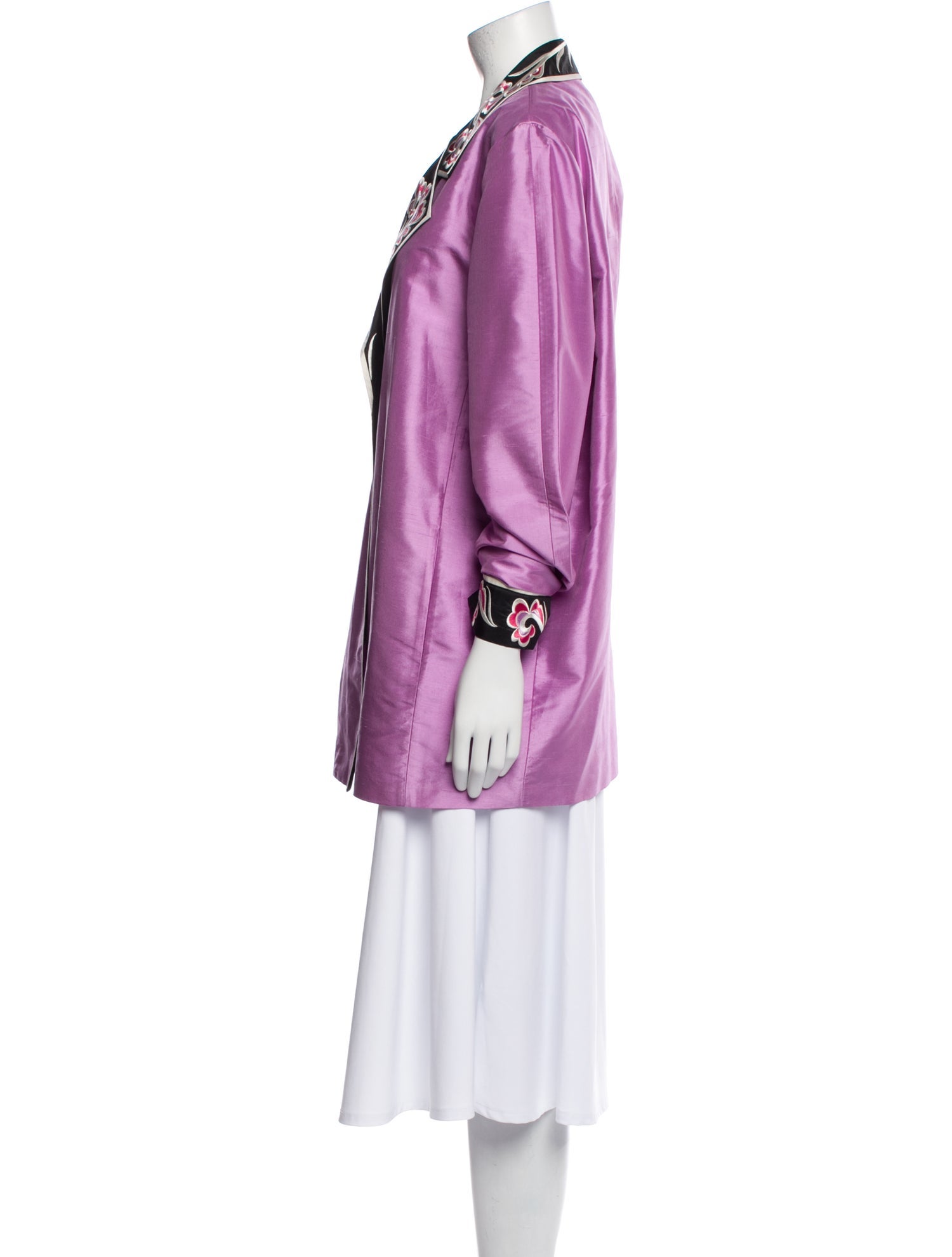 Bob Mackie Silk Printed Jacket