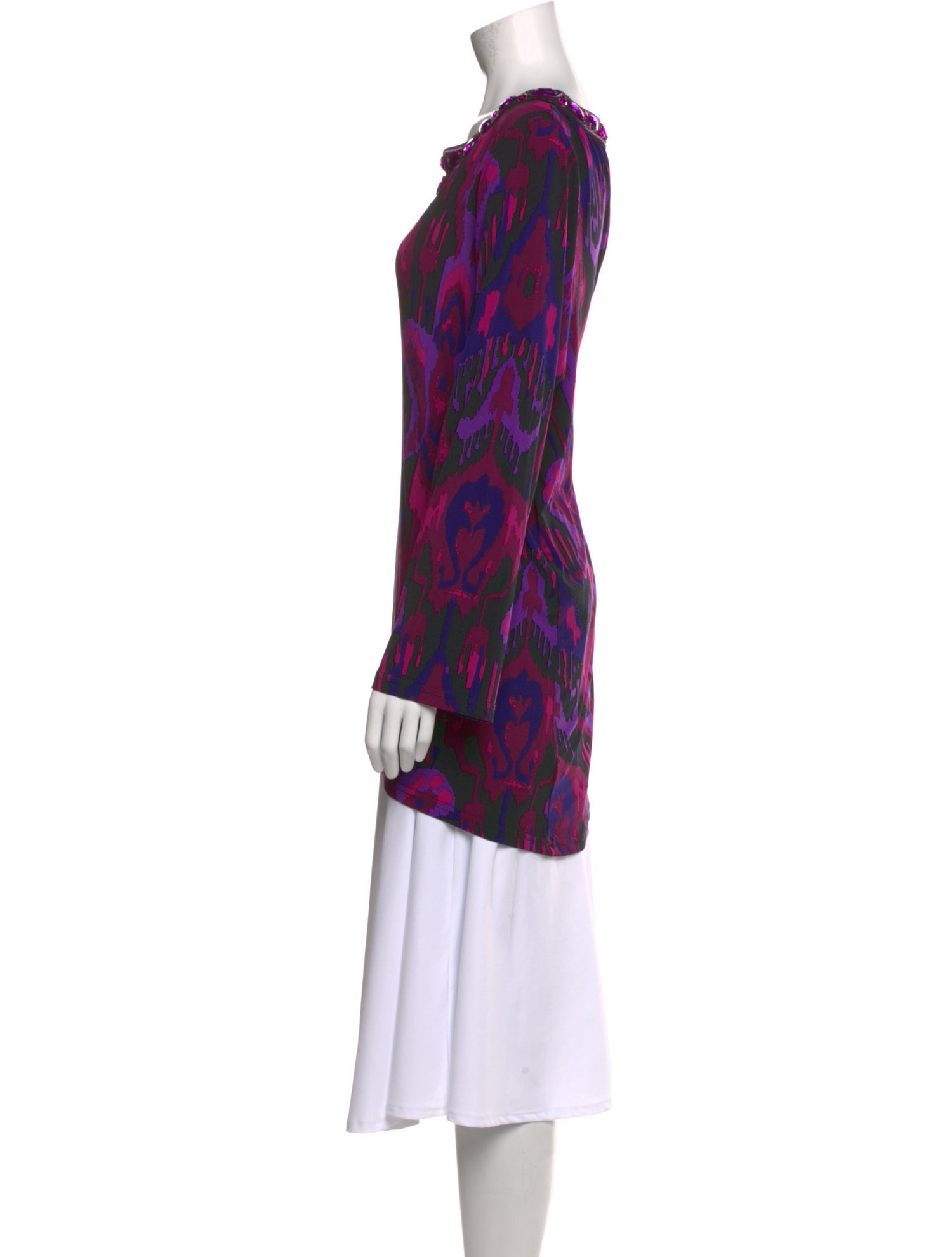 Bob Mackie Printed V-Neck Tunic