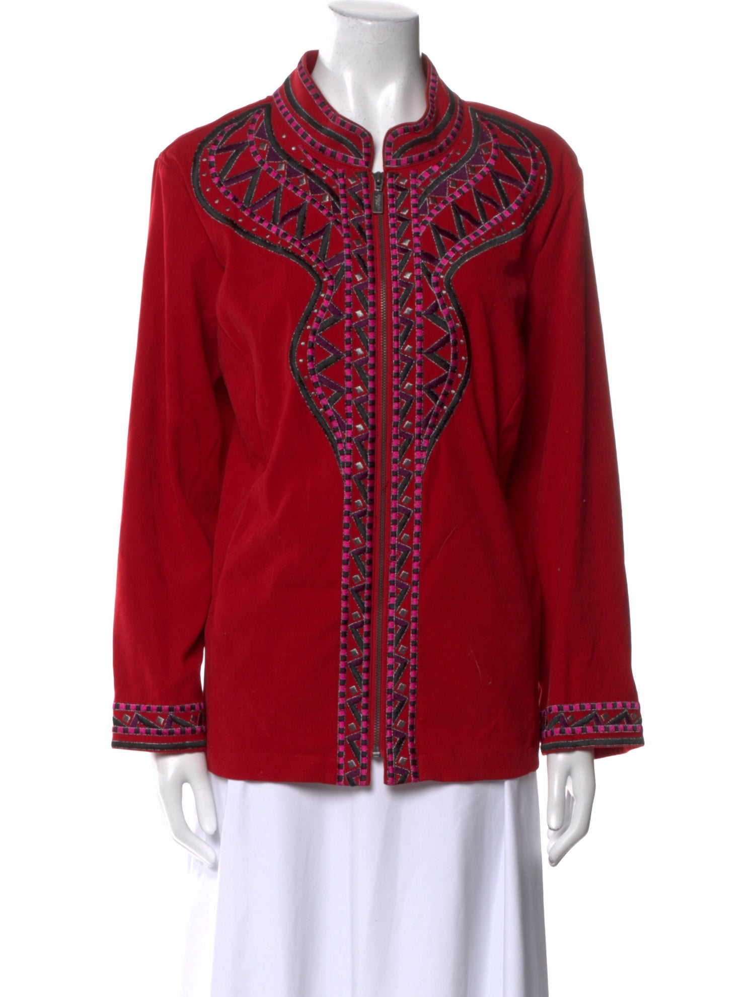 Bob Mackie Mock Neck Long Sleeve Tunic