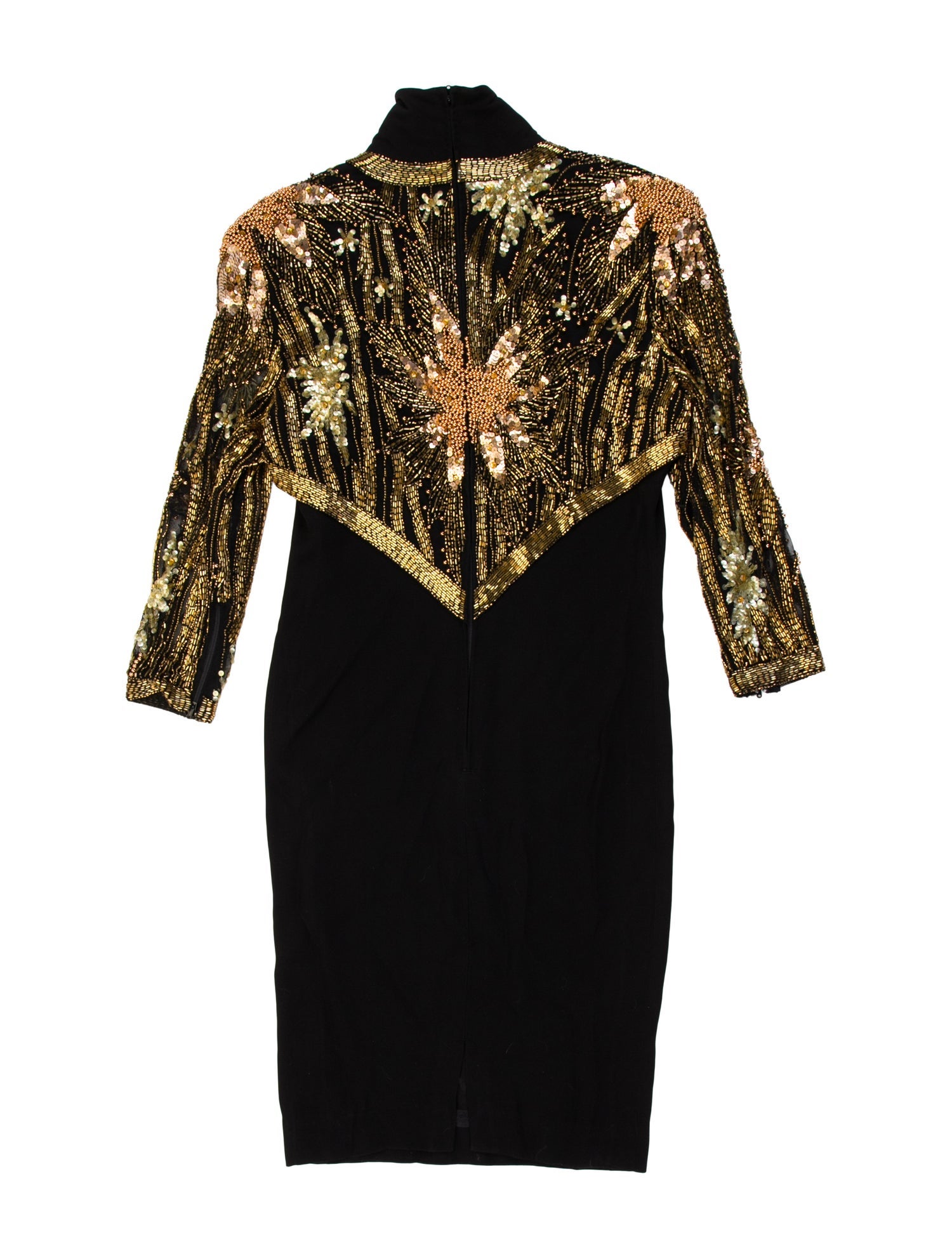 Bob Mackie Colorblock Pattern Mini Dress