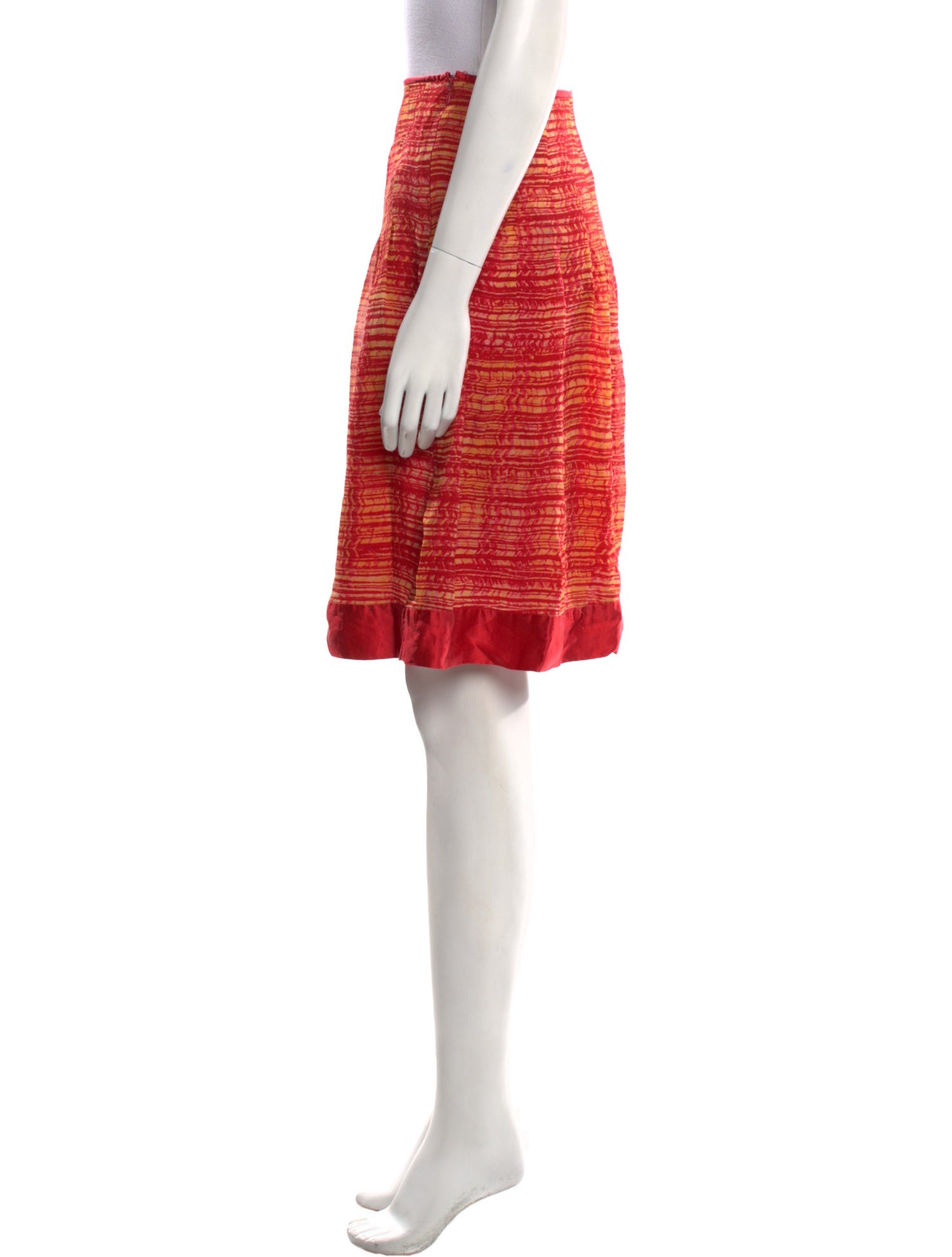 Bob Mackie Silk Knee-Length Skirt