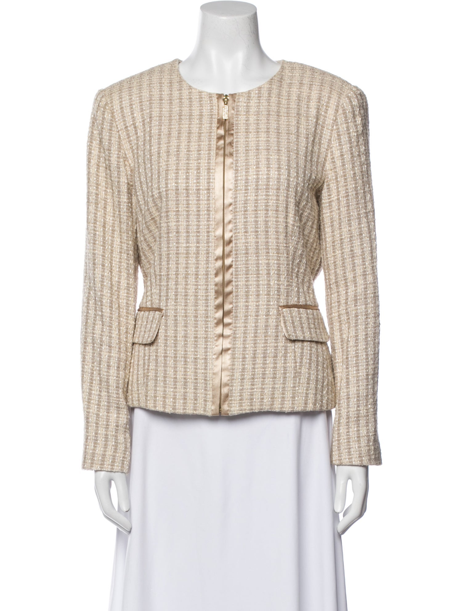 Bob Mackie Tweed Pattern Jacket