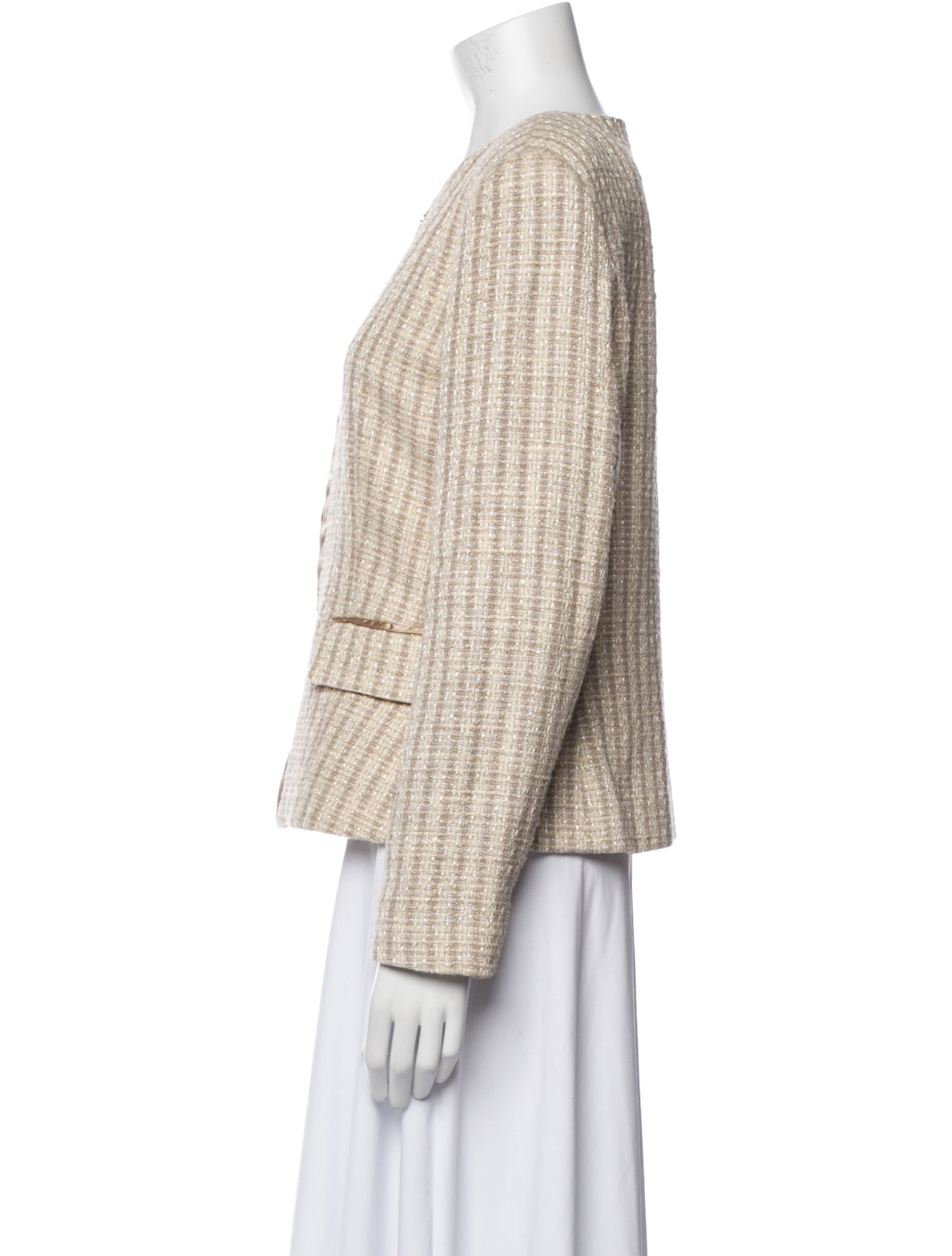 Bob Mackie Tweed Pattern Jacket