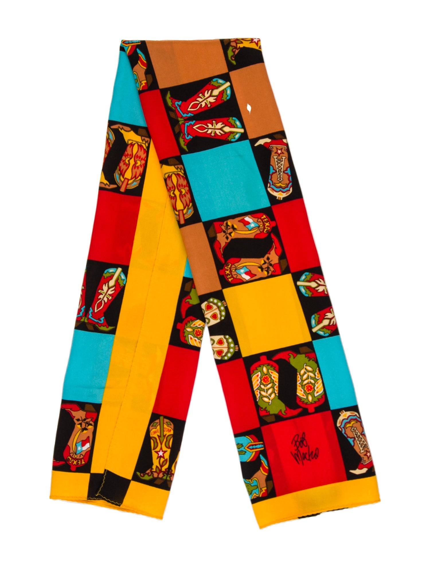 Bob Mackie Silk Printed Scarf