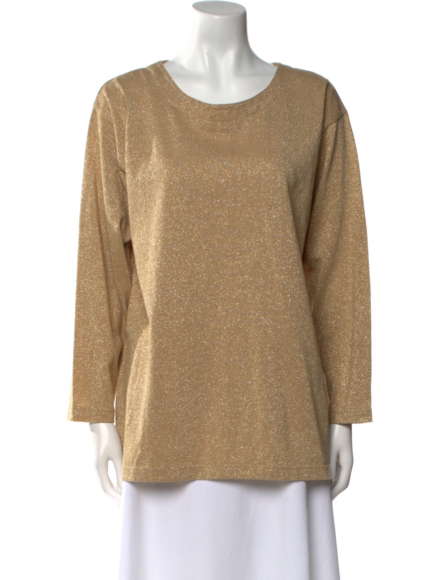 Bob Mackie Scoop Neck Long Sleeve Sweatshirt