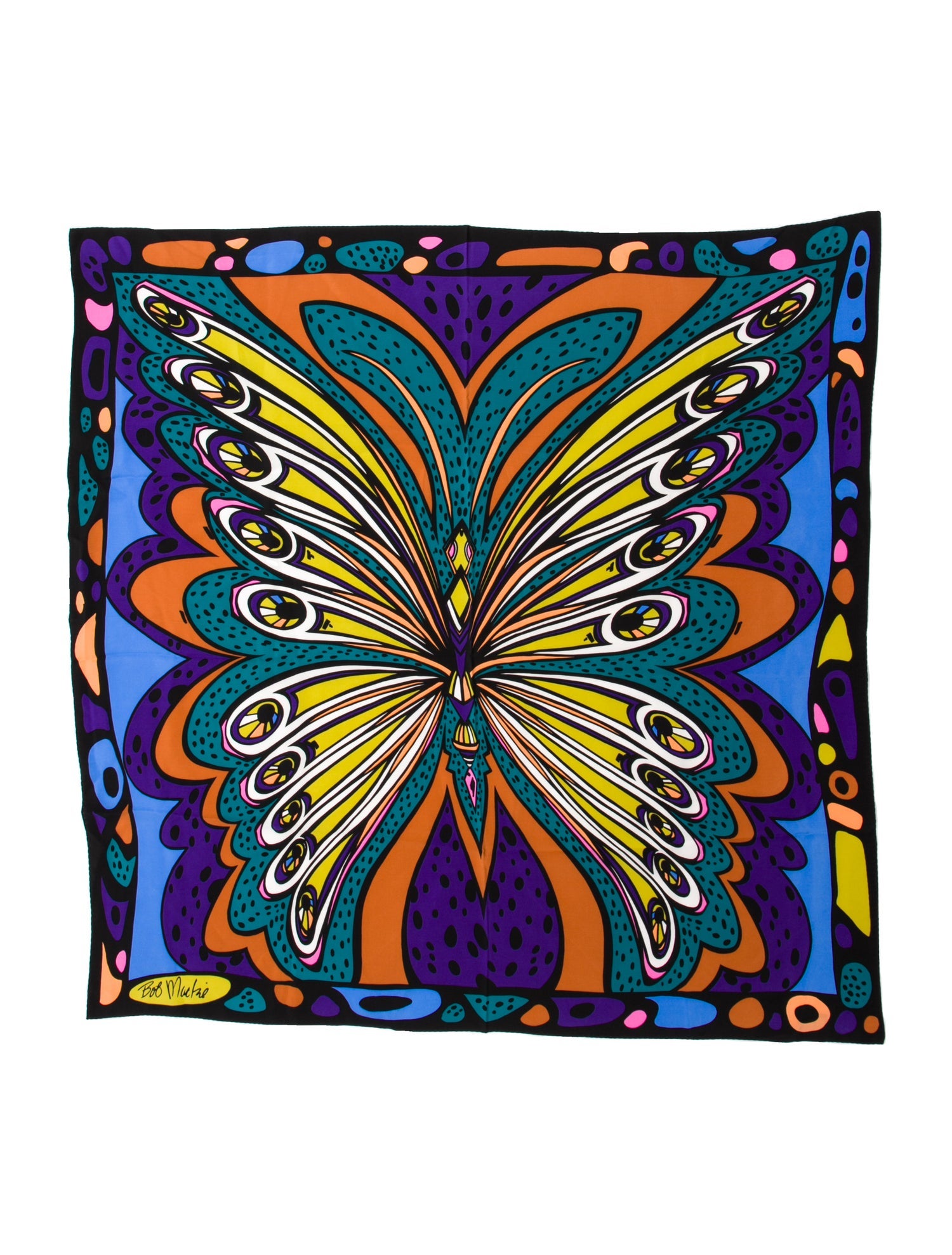 Bob Mackie Silk Printed Scarf