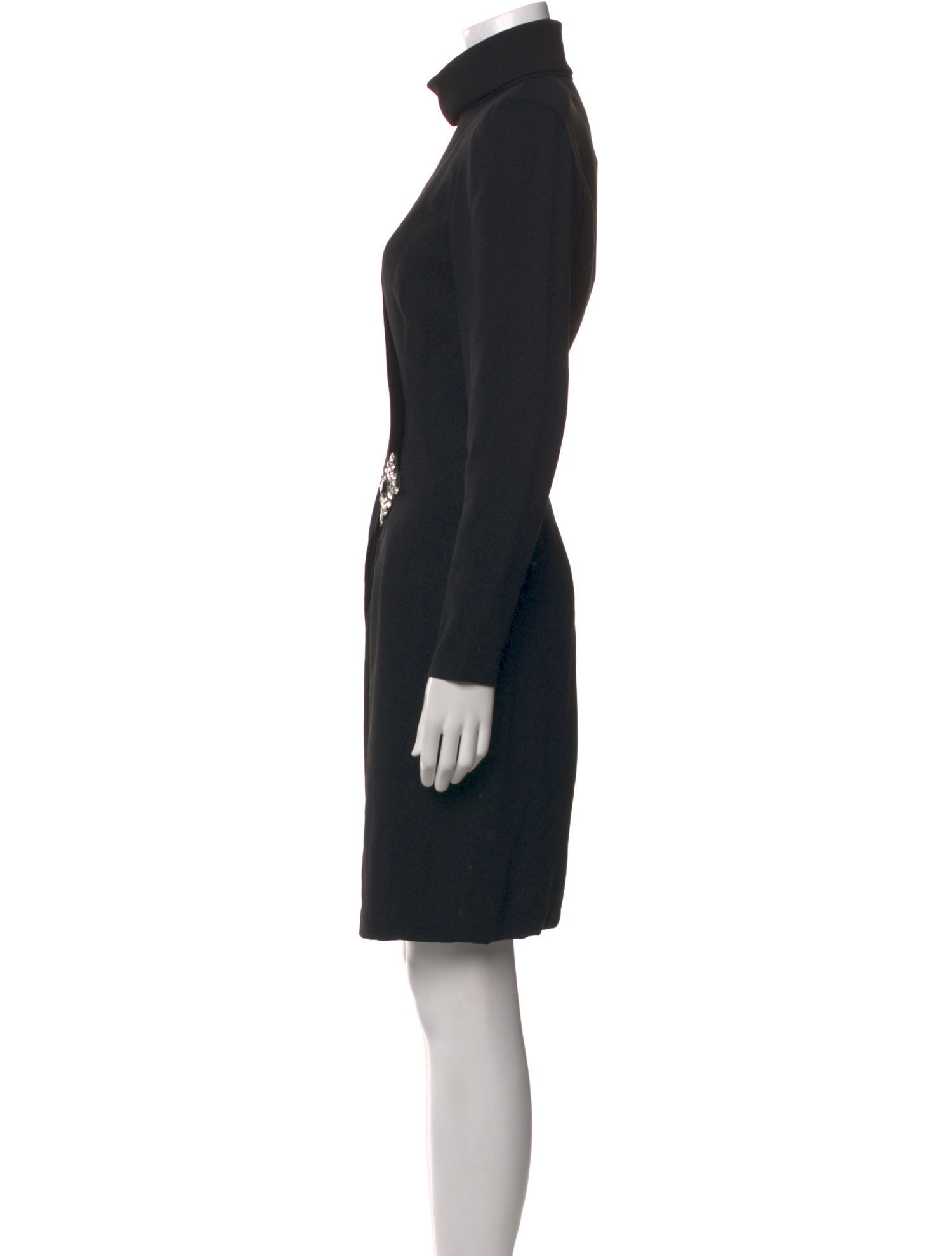 Bob Mackie Turtleneck Knee-Length Dress