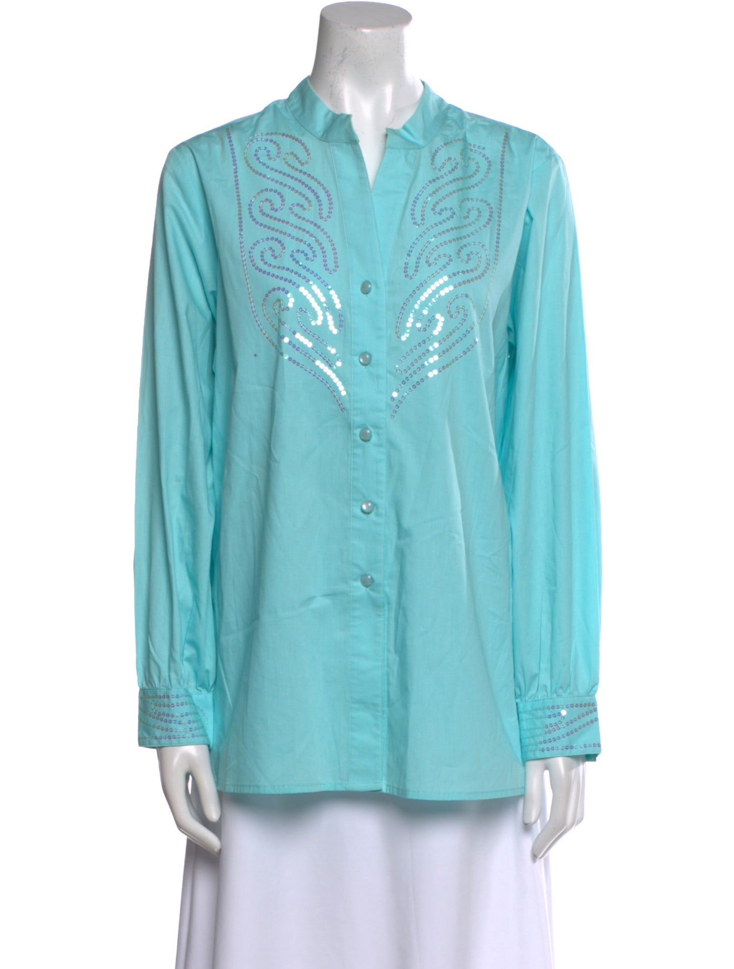 Bob Mackie Wearable Art V-Neck Long Sleeve Tunic