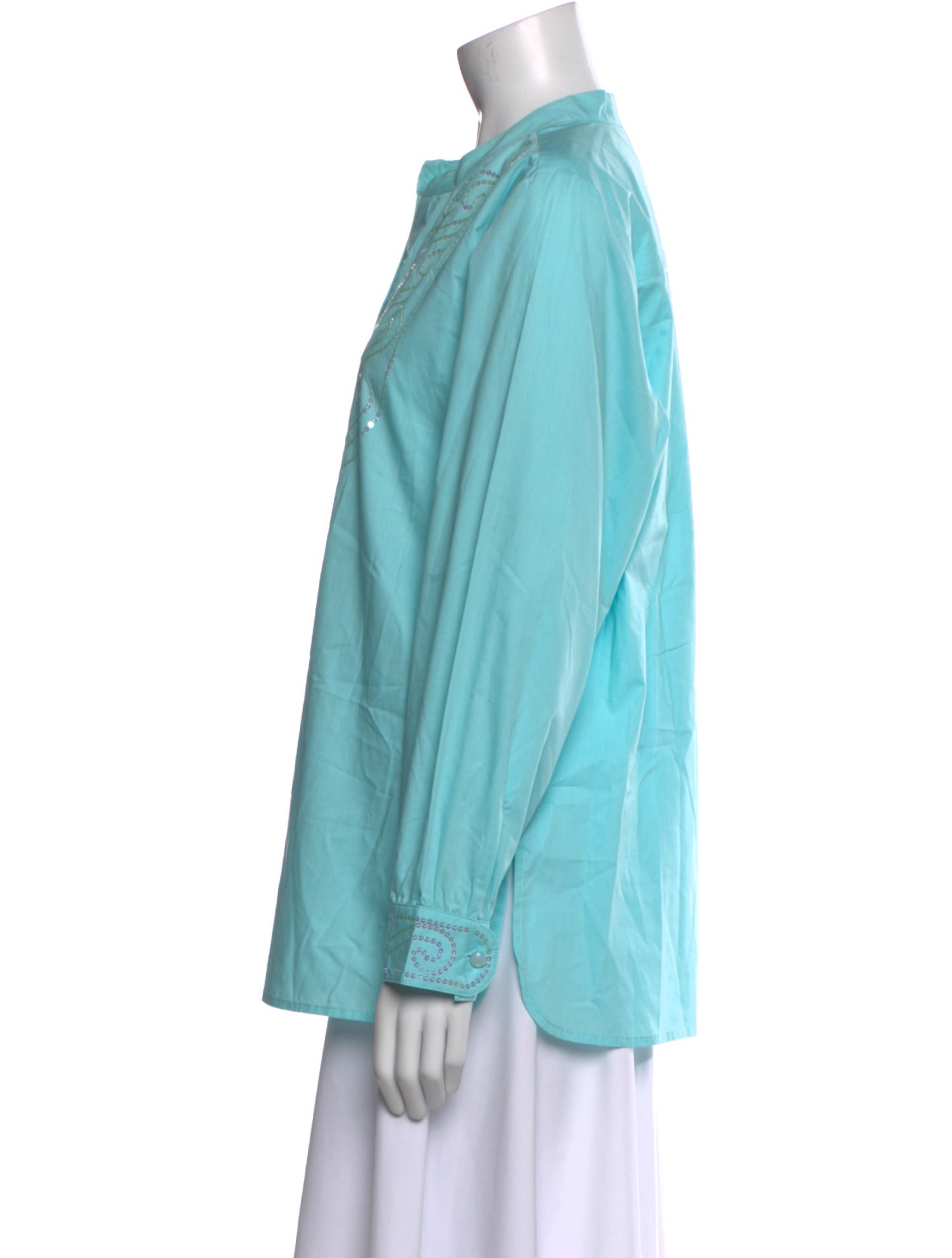 Bob Mackie Wearable Art V-Neck Long Sleeve Tunic