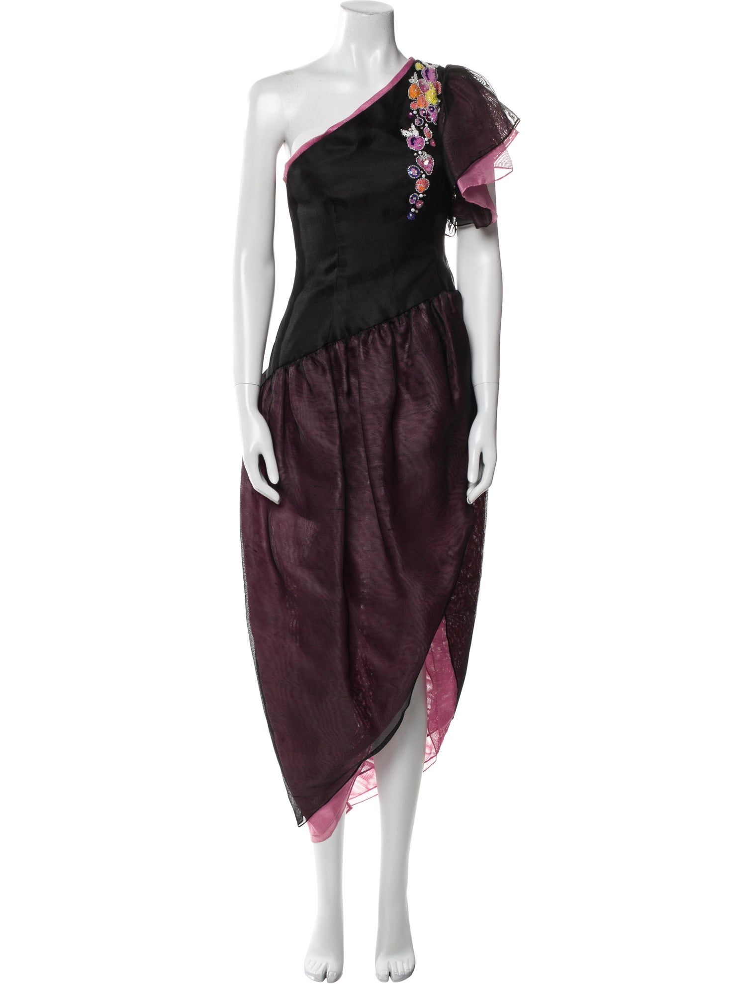 Bob Mackie Printed Long Dress