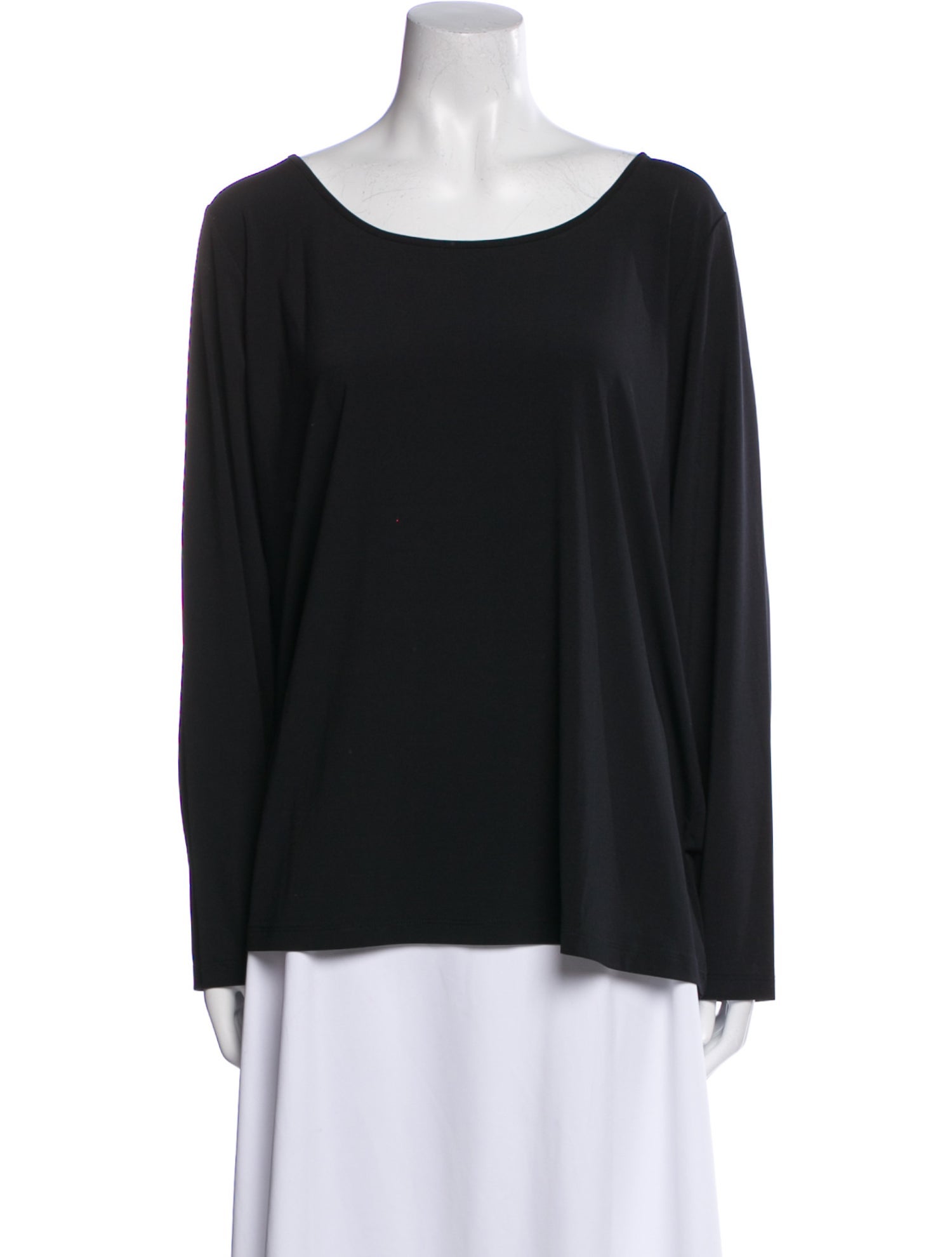 Bob Mackie Scoop Neck Long Sleeve T-Shirt