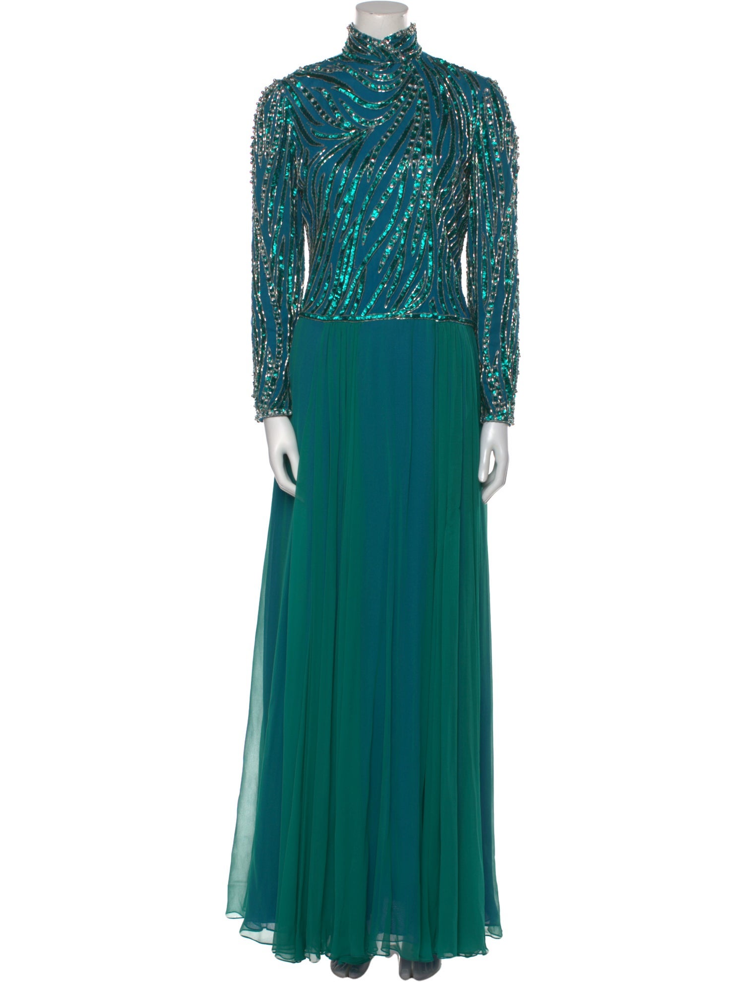 Bob Mackie Silk Long Dress